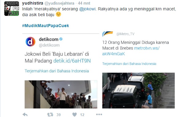 Belasan Rakyatnya Meninggal Gegara Macet, Jokowi Malah Belanja Lebaran
