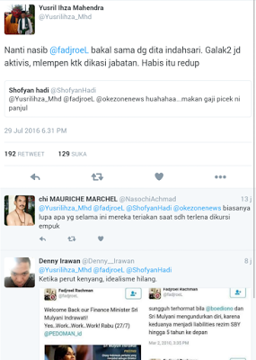 Prof. Yusril: Fadjroel Galak Saat Jadi Aktivis, Melempem Ketika Dikasih Jabatan