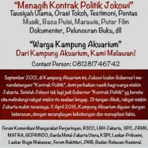 Nanti Malam, Warga Kampung Akuarium Tagih Janji Jokowi