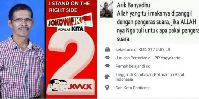 Hina Allah, Harusnya Jokower Yang Satu Ini Ditangkap!