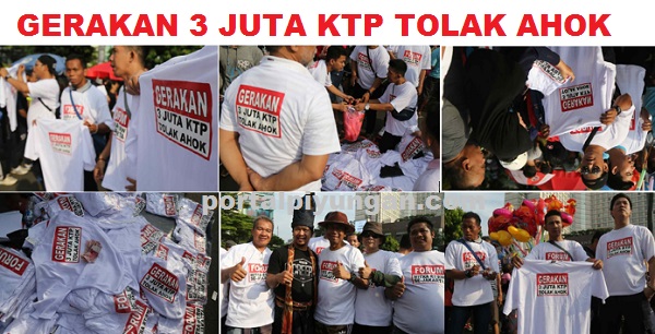 Penjualan Kaos '3 Juta KTP Tolak Ahok' Laku Keras, Bukti Nyata Kekuatan Perlawanan Warga DKI
