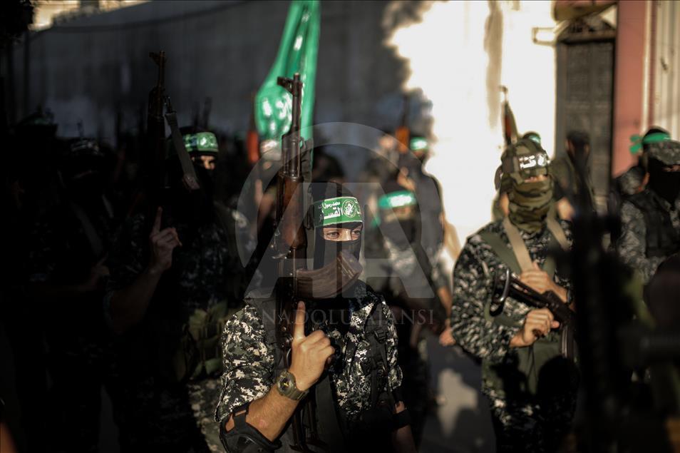 Sambut Idul Adha, Al Qassam Gelar Pawai Militer Di Jalur Gaza