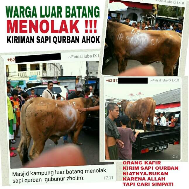 Ahok Bukan Kurban Hewan tapi Korbankan Manusia, Dia Korbankan Hak-hak Hidup Warga Jakarta