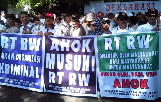Ribuan Anggota Forum RT/RW Jakarta Akan Geruduk Balaikota Tolak Ahok
