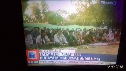Keterlaluan! TransTV Pelintir Berita "Umat Islam Sholat Menghadap Gereja"