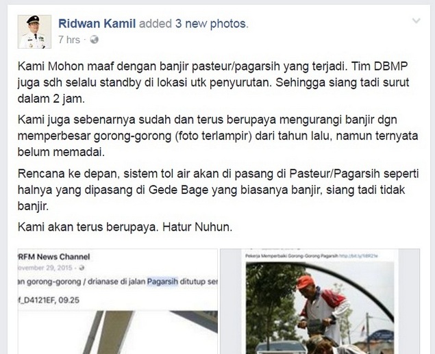 Banjir Bandung, Warga: Walikota Kami Gentle Minta Maaf, Akui Salah dan Memperbaiki