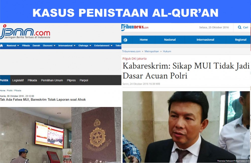 Dulu Bareskrim Tolak Laporan soal Ahok karena Tak Ada Fatwa MUI, Kini Fatwa MUI Dianggap Tak Jadi Acuan Polri