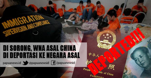 Manokwari Usir 38 Pendatang Haram asal Cina