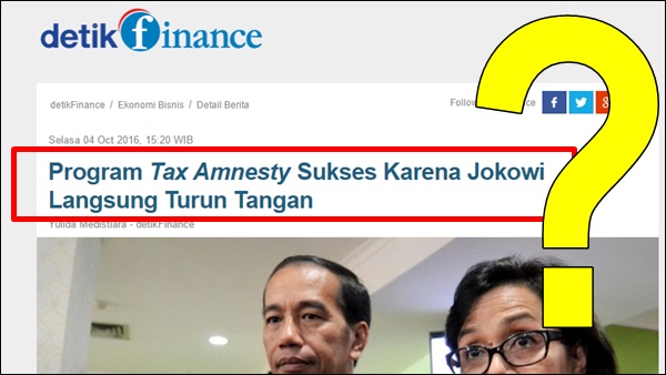 Jokowi Akan Ngutang Lagi Rp.50 Triliun, Lalu Hasil Tax Amnesty Kemana?