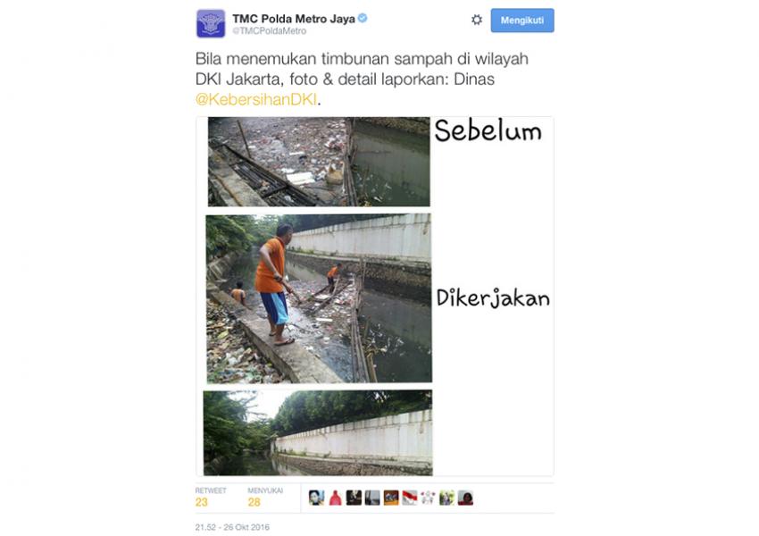 Bagai Buzzer Ahok, Akun Twiter @TMCPoldaMetro Kembali Dihujat Netizen