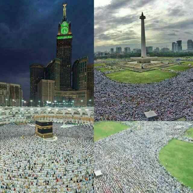 Mengenang Aksi 212 Tahun 2016 : Subhanallah...Penampakan Aksi 212 Dari Udara