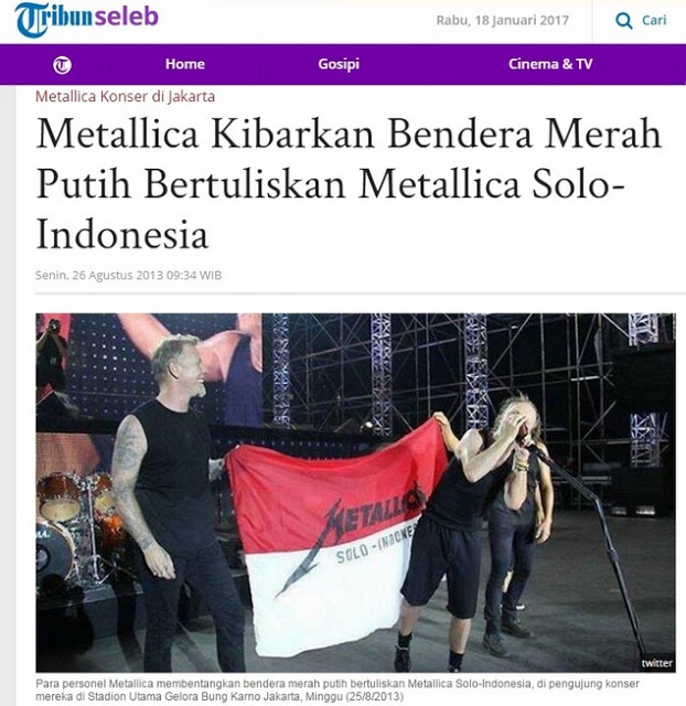 Coret Sang Dwi Warna, Personel Metallica Akhirnya Ditangkap...
