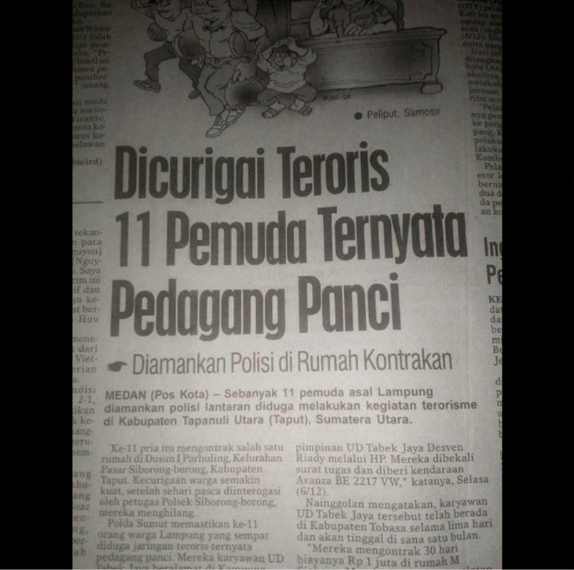Bom Panci dan Teroris Ndeso