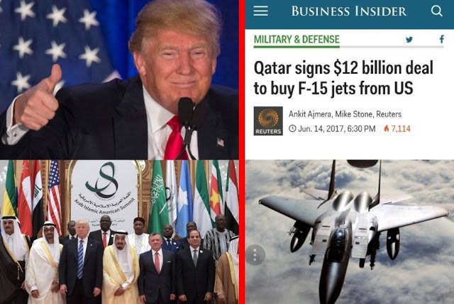Krisis Arab-Qatar Berakhir Dengan Kemenangan Trump Raup "Upeti" $12 Miliar (Rp 160 Triliun)