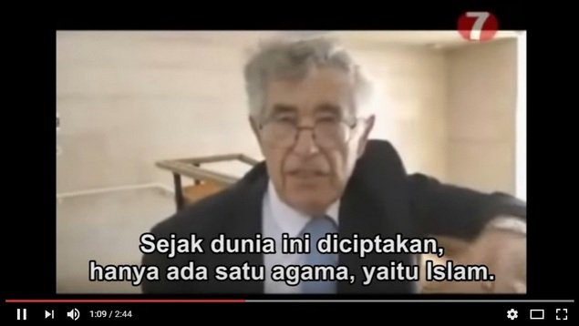 Prof. Moshe Sharon: Hanya Ada Satu Agama Sejak Adam yaitu Islam