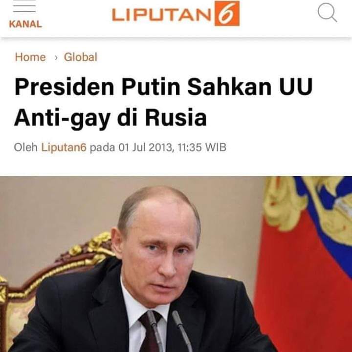 LGBT di Mata Putin, Hasanal Bolkiah, dan Jokowi