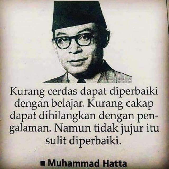 Bung Hatta Buktikan Berani Jujur, Pejabat Kini...???