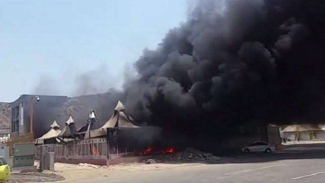 [Video] Jelang Puncak Ibadah Haji 2019, Tenda di Mina Terbakar