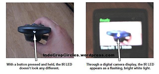 IR LED remote control and camera