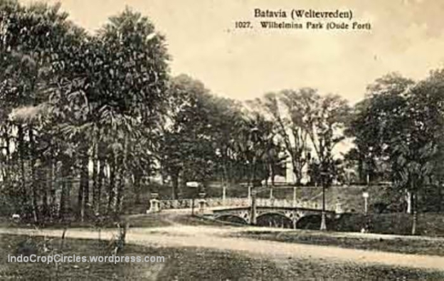 Wilhelmina-Park-Oude-Fort dan benteng tanah, kini mesjid Istiqlal Jakarta