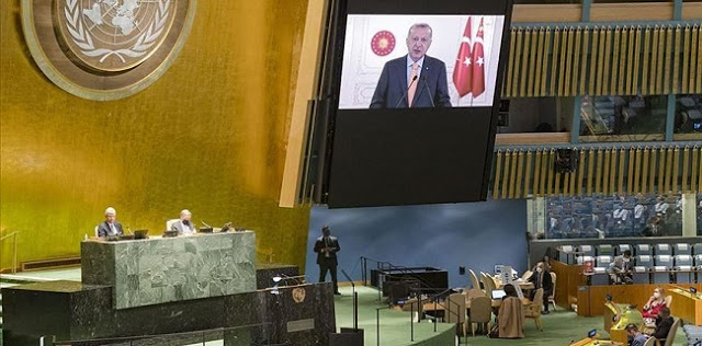 Gak Tahan Dengar Kecaman Erdogan di PBB, Dubes Zionis-Israel Keluar Ruangan