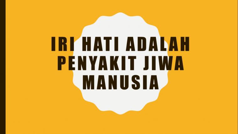 5 Penyebab Munculnya Sifat Iri Hati