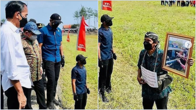 Warga Bentangkan Foto Presiden, Rocky Gerung: Skenario akibat Jokowi Ketagihan Pencitraan