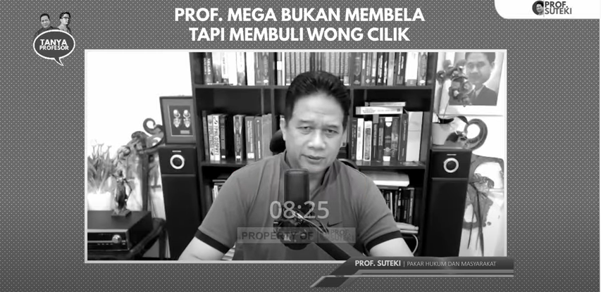 Profesor Suteki (Tangkapan Layar/Youtube.com/Prof.Suteki)