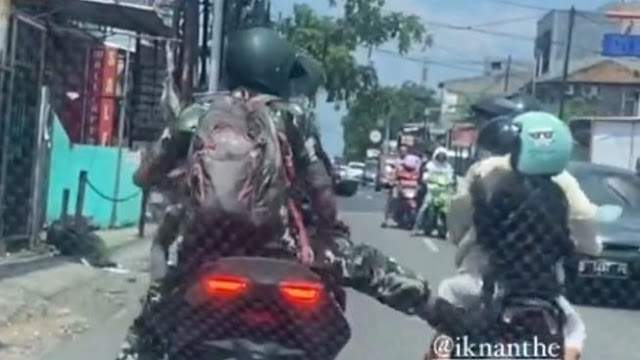 Video Viral, Oknum Anggota TNI Tendang Seorang Ibu yang Membonceng Anak Kecil di Jalan Raya Pondok Gede Bekasi
