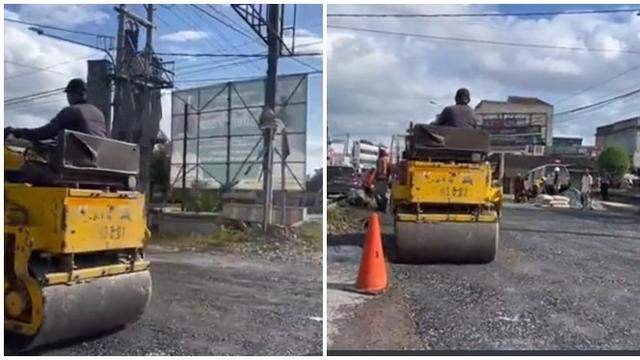Usai Video Awbimax Kritik 'Lampung Tak Maju-Maju', Jalan di Pringsewu Diperbaiki