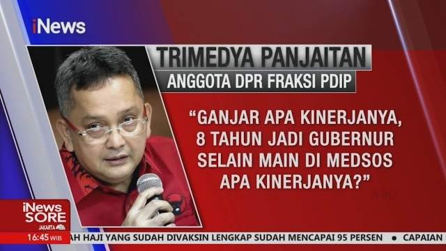 Elit PDIP Sebut Ganjar Tak Punya Prestasi Cuma Jago Main Sosmed, Loyalis Anies Setuju