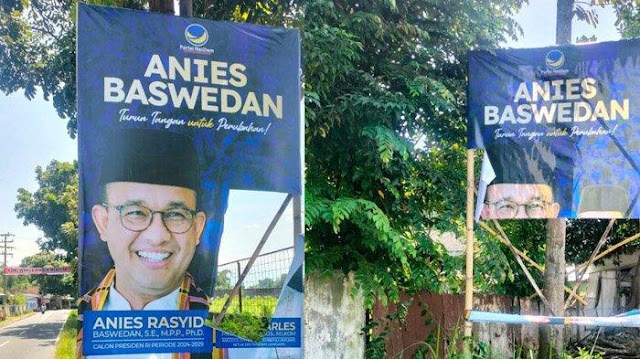 Puluhan Banner Anies Dirusak, Loyalis AHY: Masih Saja Cara Zaman Jahiliyah Dipakai..