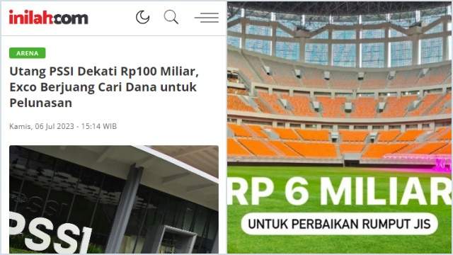Wow, Saldo Kosong PSSI Diduga Jadi Alasan JIS yang Dibangun Anies Diinginkan Direnovasi