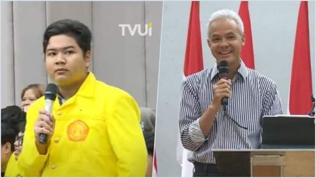 Dicecar Mahasiswa UI soal Jadi Petugas Partai dan Boneka Megawati, Ganjar Ngeles Bilang Begini