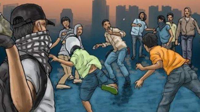Diduga Laskar PDIP Vs GPK PPP Bentrok Massa Di Muntilan, Kan Partai Mereka Satu Koalisi?