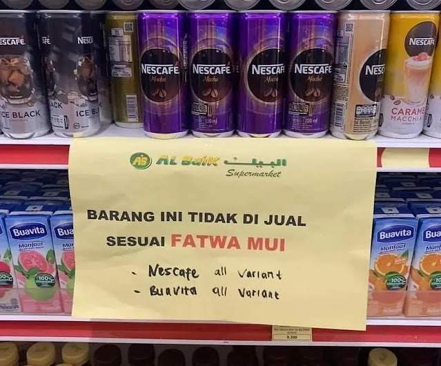 Taati Fatwa MUI, Supermarket di Tanjungpinang Boikot Sejumlah Produk Pro Israel