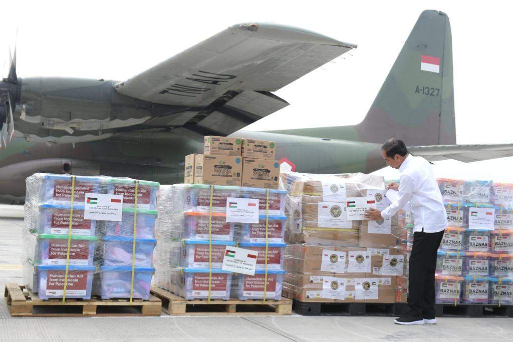 Bantuan Seberat 51,5 Ton Dikirim ke Gaza, Jokowi: Indonesia Terus Bersama Perjuangan Palestina