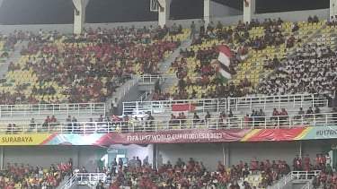 Bendera Palestina Berkibar di Pembukaan Piala Dunia U-17 2023 Soerabaya