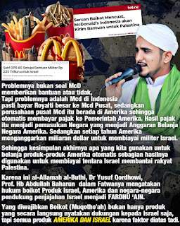 Habib Hanif Jelaskan Kenapa Perlu Boikot McD dan Produk Zionis Israel Lainnya