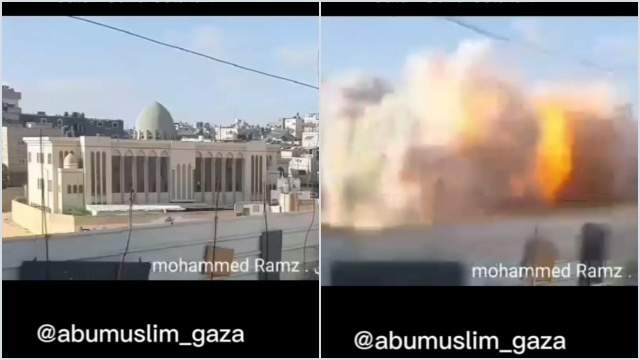 Zionis Brutal, Masjid Khalid bin al-Walid di Gaza pun Hancur Dirudal