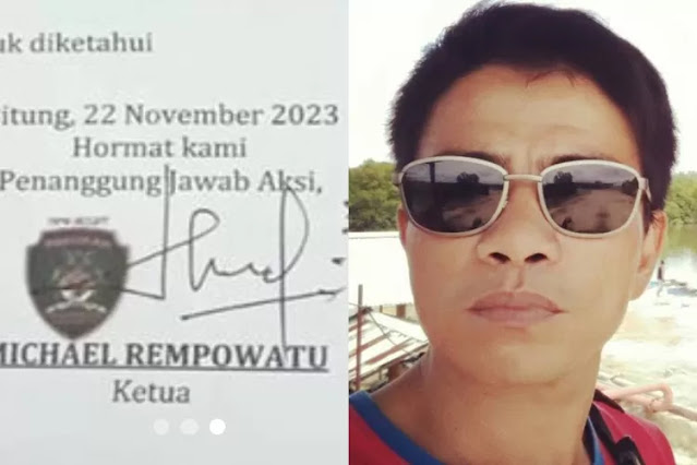 Michael Rempowatu, Orang Ini yang Bawa Parang Serang Massa Pro Palestina