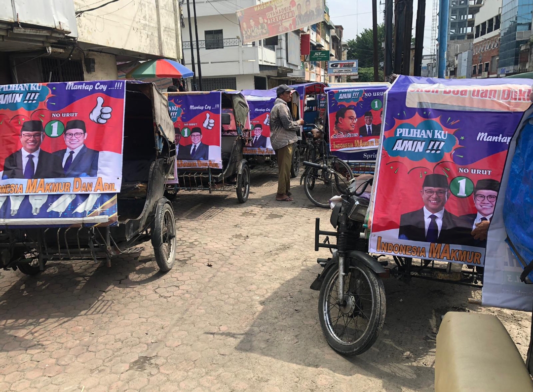 Paguyuban Becak Amin Sumut Bertekad Menangkan Anies-Imin