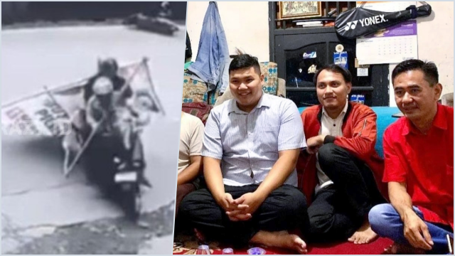 Papan Baliho Caleg Terjatuh Jerat Leher Pemotor di Kembangan, PSI Minta Maaf