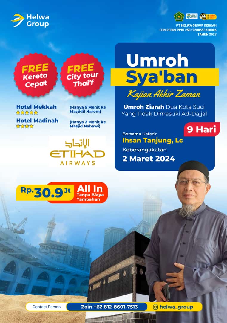 Advertorial: Program Umroh Sya'ban, "Kajian Akhir Zaman"