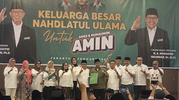 Keluarga Besar NU Resmi Dukung AMIN