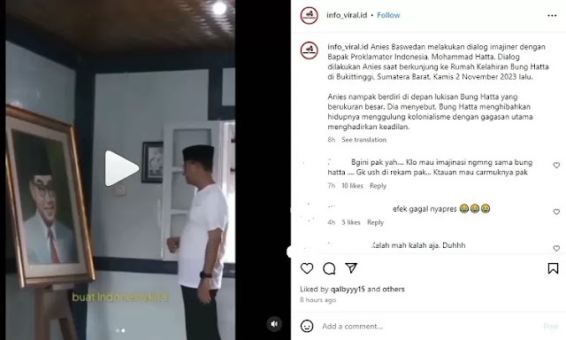 Dialog Imajiner Anies dengan Bung Hatta: Negara Sedang Bermasalah