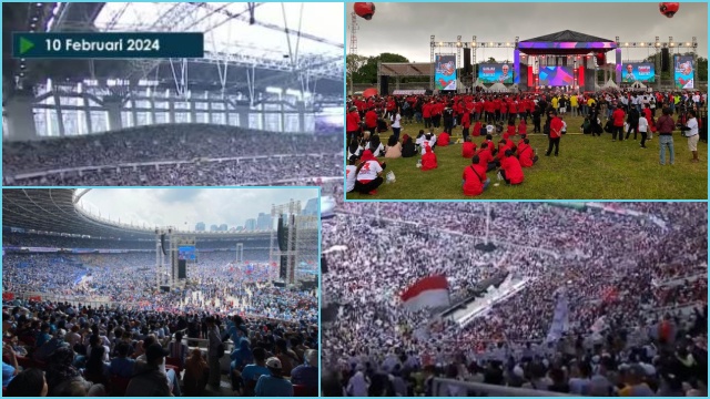 Adu Meriah Kampanye Penutup Anies, Prabowo, Ganjar Jelang Masa Tenang Pilpres 2024