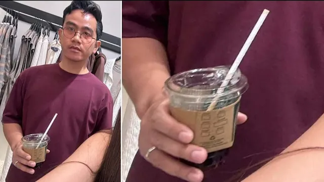 Gibran Tuai Sindiran Netizen gegara Terciduk Pakai Cup Plastik Starbucks