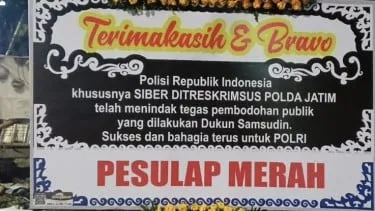 Gus Samsudin Tersangka, Pesulap Merah Langsung Kirim Karangan Bunga