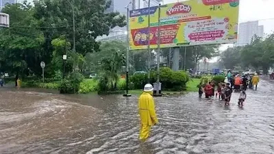 Pj. Gubenur Jkt Tutup Sumur Resepan, Jakarta Banjir